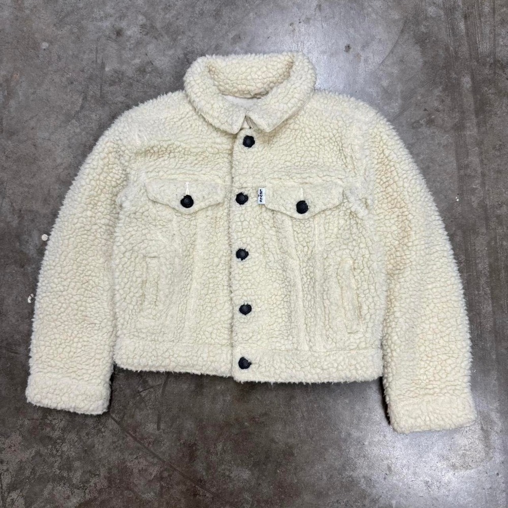 Levi's Kids‎ White Sherpa Trucker Jacket Size 3T